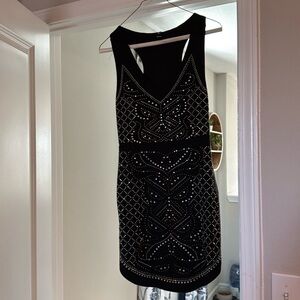 Sparkly mini black going out party dress only worn once to Las Vegas.